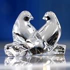 バカラ 置物 セントバレンタイン鳩（クリア） #2100-916