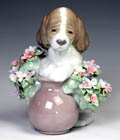 リヤドロ 動物 お花が大好き No.6574