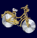 スワロフスキークリスタル　置物　自転車